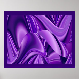 Póster Sonhos Roxos, Arte Abstrata de Arco-Íris Fantasia