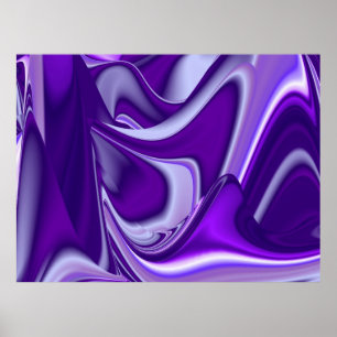 Póster Sonhos Roxos, Arte Arco Arco-Íris Abstrato Fantasi