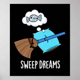Poster Sonhos Sonhos Engraçados Broom Torto Escuro BG