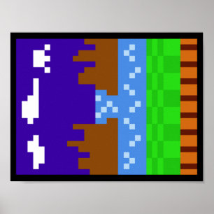 Poster Sonic 1 (Pixelado)