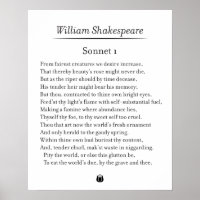 Sonnet 1 por William Shakespeare