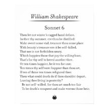 Sonnet 6 por William Shakespeare