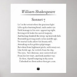 Poster Sonnet 7 por William Shakespeare