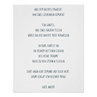 Póster “sono um príncipe pequeno "