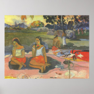 Póster Sonolência Encantadora de Paul Gauguin, Arte Antig