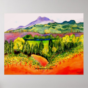 Poster Sonoma County Vineyard