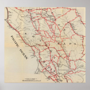 Poster Sonoma, Marin, Lake, and Napa Counties