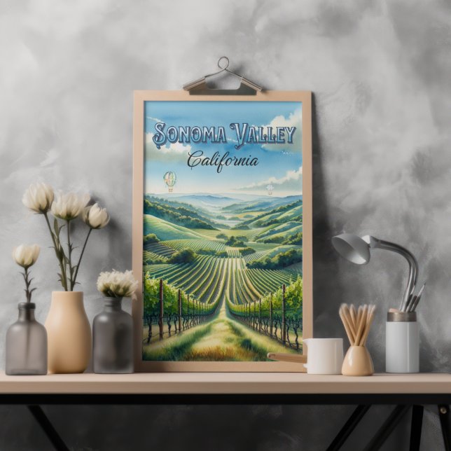 Poster Sonoma Valley California Wine Country (Criador carregado)