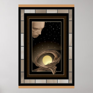 Póster Sonos da deusa da lua protegidos pelo StarGod