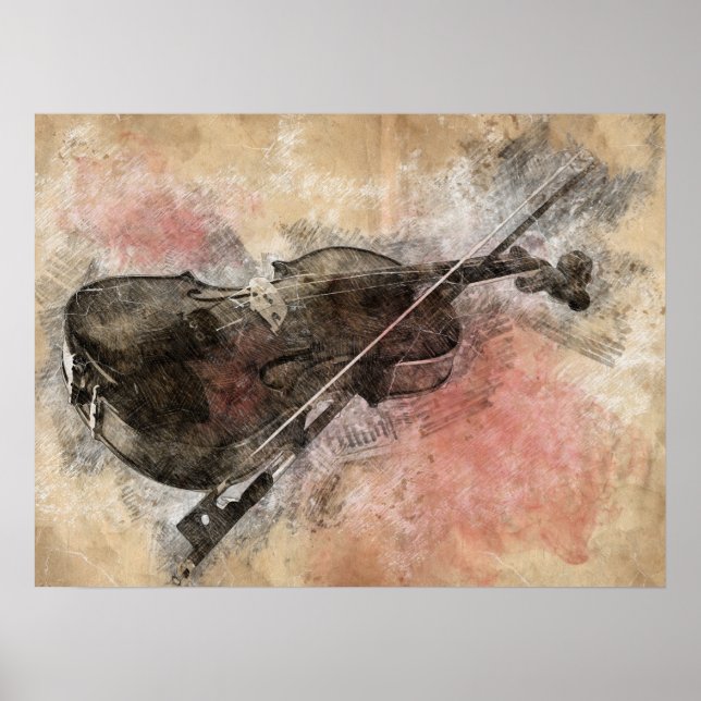 Poster Sons de música. Violino (Frente)