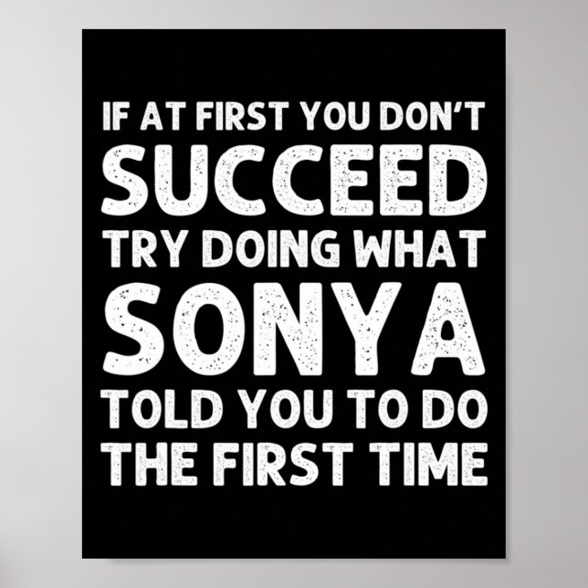 Poster Sonya Name D Birthday Funny Christmas J  (Frente)