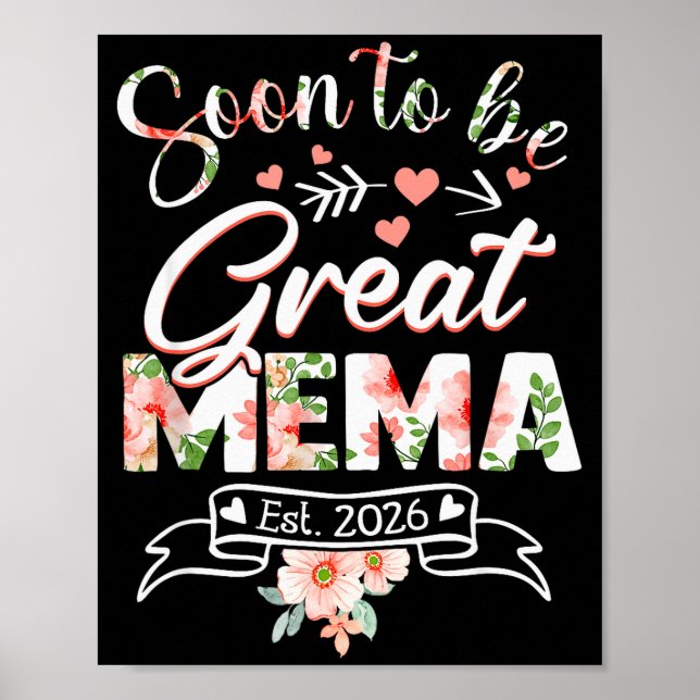 Poster Soon To Be Great Mema Est 2026 First Time New Gran (Frente)