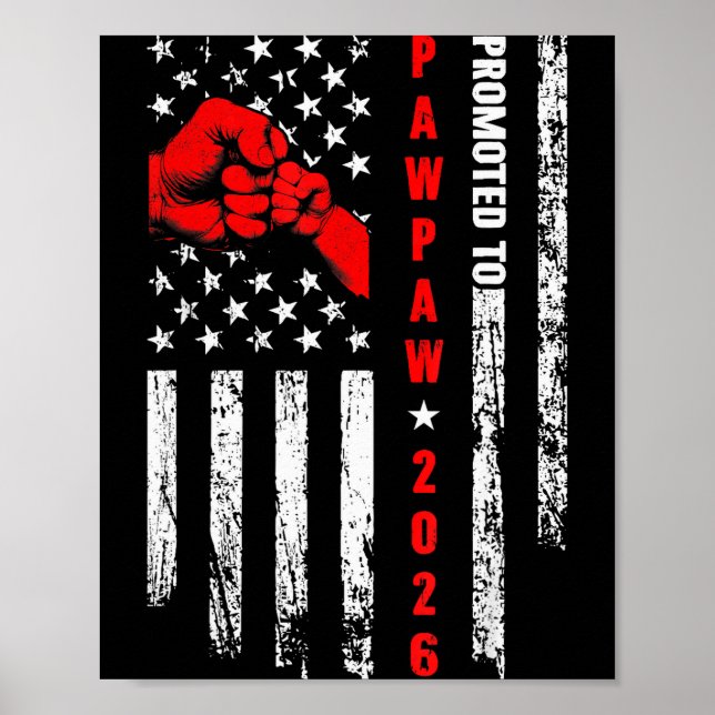 Poster Soon To Be Pawpaw Est.2026 Father's Day First Time (Frente)