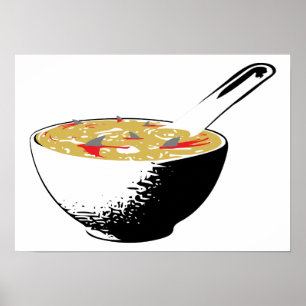 Poster sopa de barbatanas de tubarão