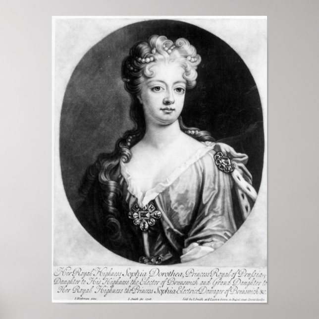 Póster Sophia Dorothea, Rainha da Prússia (Frente)