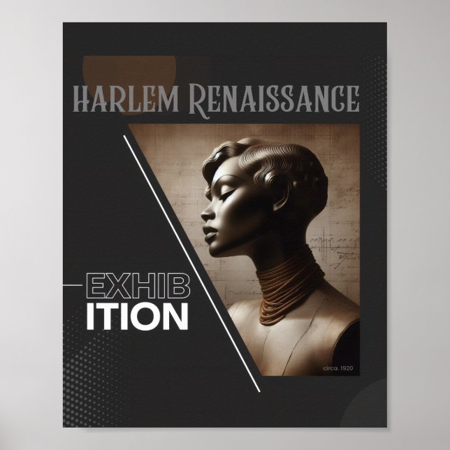 Poster Sophisticated Harlem Renaissance Exhibition (Frente)