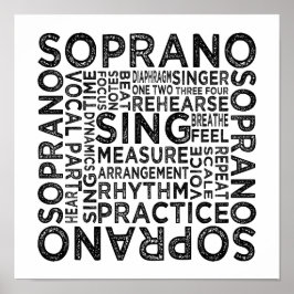 Poster Soprano Typografia