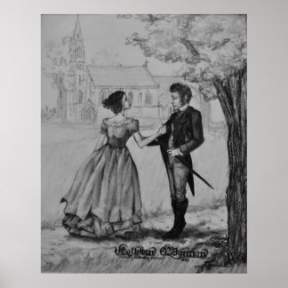 Póster Søren Kierkegaard e Regine Olsen