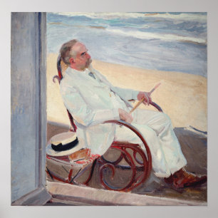 Poster Sorolla - Antonio Garcia At The Beach