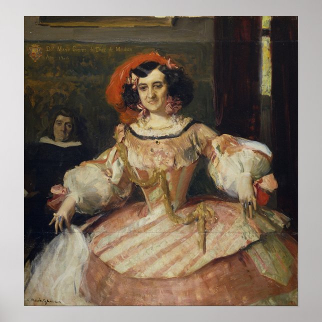 Poster Sorolla - Atriz Maria Guerrero como Lady Boba (Frente)