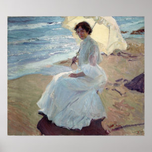 Poster Sorolla - Clotilde Na Praia