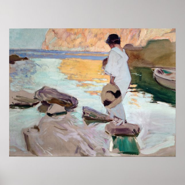 Poster Sorolla - Elena na Cala De San Vicente (Frente)