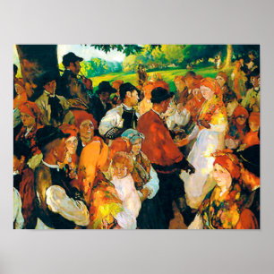 Poster Sorolla - Fiesta Galega