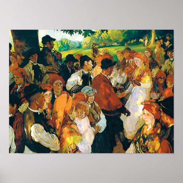 Poster Sorolla - Fiesta Galega (Frente)