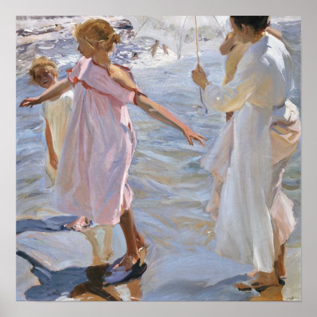 Poster Sorolla - Hora do Banho, Valência (Frente)