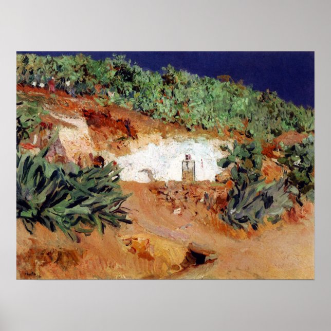 Poster Sorolla - La Casa De Los Gitanos En El Sacromonte (Frente)