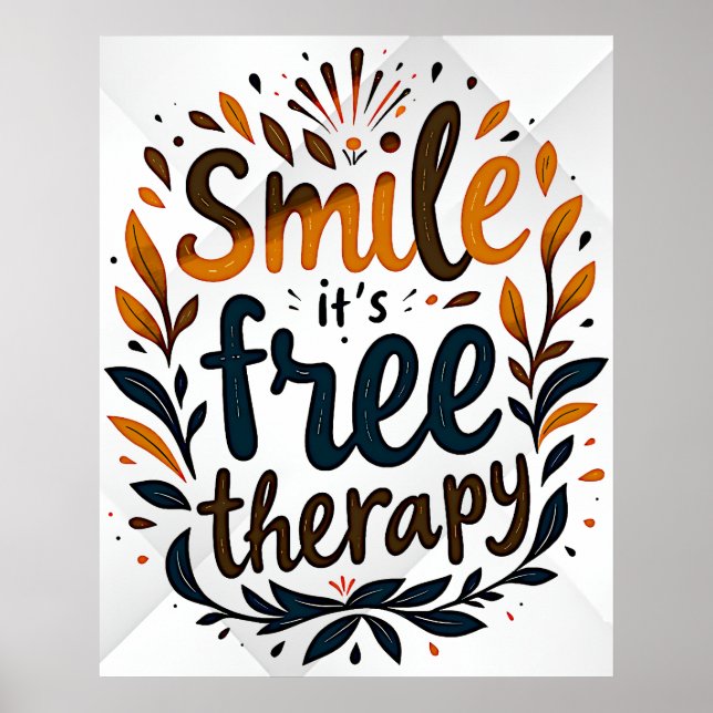 Poster Sorria: É Terapia Livre (Frente)