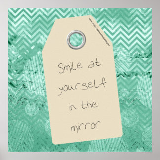 Póster Sorria Inspiradora na sua citação