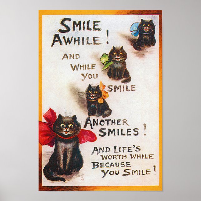 Poster Sorria, Louis Wain (Frente)