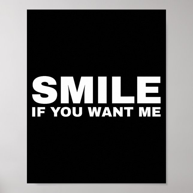 Poster Sorria Se Você Quer Eu  (Frente)
