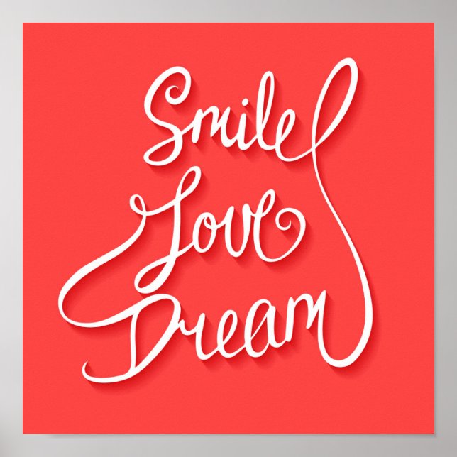 Póster Sorria Sonho de Amor (Frente)