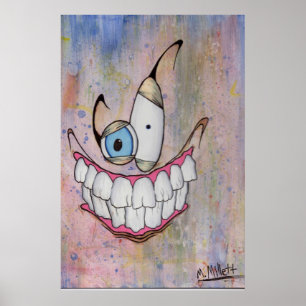 Póster Sorriso assustador