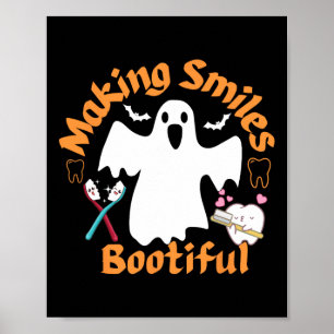 Poster Sorriso Bootiful Dentista Fantasma Engraçado Hallo