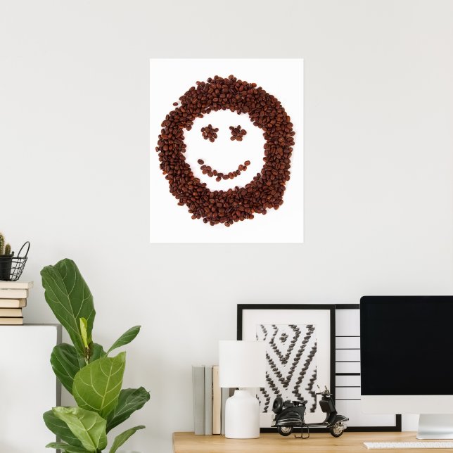 Poster Sorriso de feijão-café (Escritório em casa)