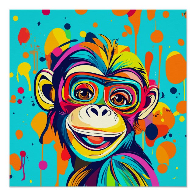 Póster Sorriso de macaco (Frente)