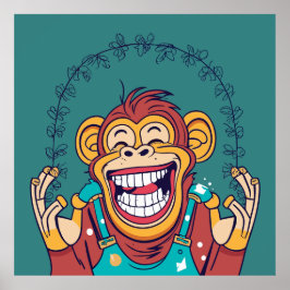 Poster Sorriso de macaco