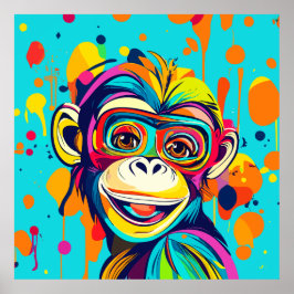 Poster Sorriso de macaco