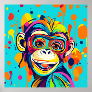 Poster Sorriso de macaco