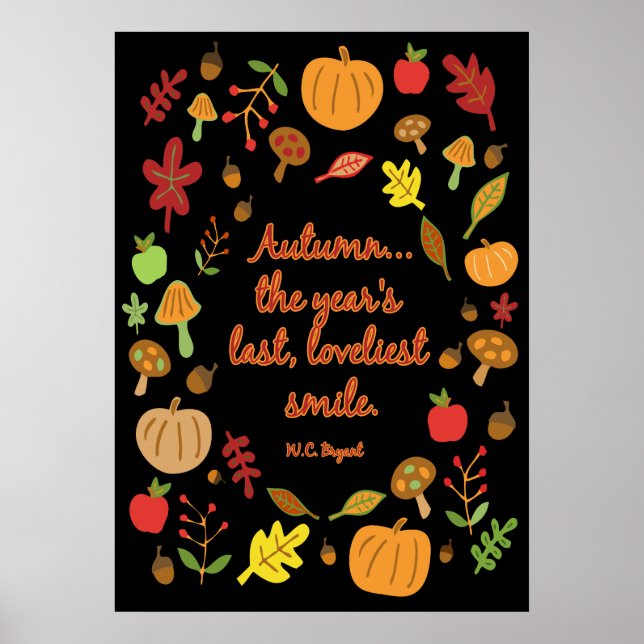 Poster Sorriso de outono (Frente)