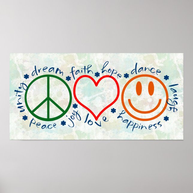 Póster Sorriso de Paz e Amor (Frente)