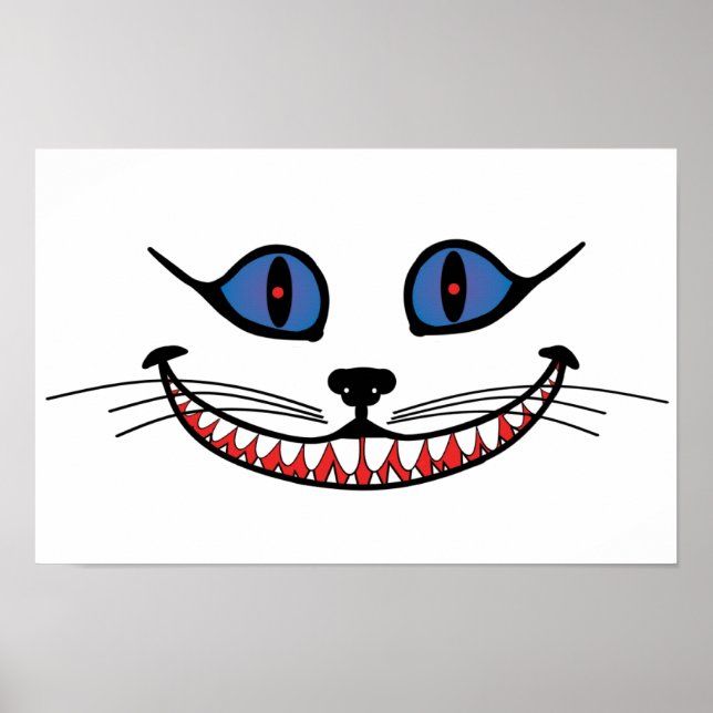 Poster Sorriso do Gato de Cheshire  (Frente)