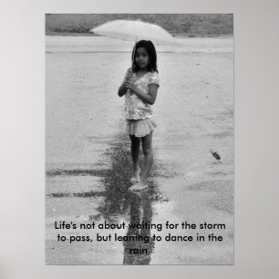 Poster Sorriso na chuva