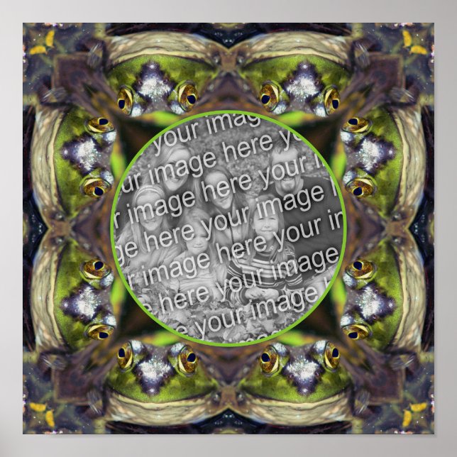 Poster Sorriso Sapo Face Frame Crie sua própria foto (Frente)