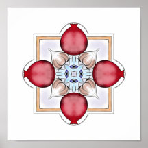 Sorte Judaica - Romã, Hamsa, Alho