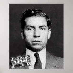 PÓSTER SORTE LUCIANO MUGSHOT PAINTERAMENTE