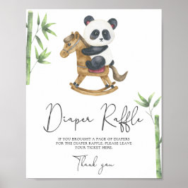 Poster Sorteio de fraldas Bear Panda